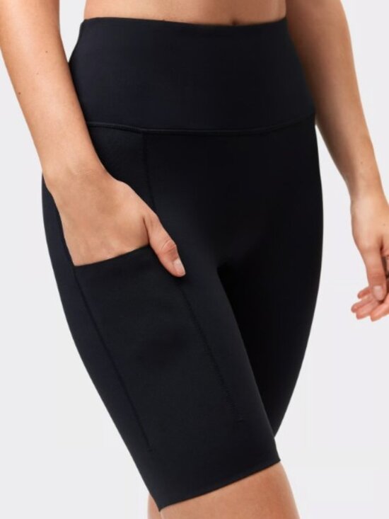 Velocity Pants - Velocity Active Black Stretch Biker Shorts 2X #44